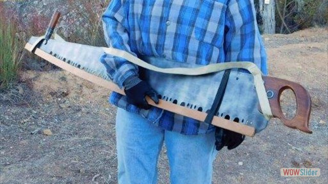 Dawn Mine Dave has a new saw Crosscut